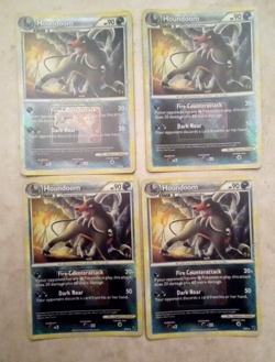 4 BRAND NEW Pokemon TCG Houndoom 5/90 (3 League Promo CARDS - Image 1