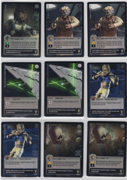 Star Wars Jedi Knights CCG TCG Scum And Villainy 90 Card Silver Foil Rare Set - Image 5