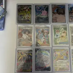 POKEMON CARD LOT COLLECTION 20CARDS OVER 120 DOLLAR VALUE MODERN ART FULL ART EX - Image 2