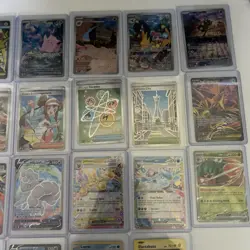 POKEMON CARD LOT COLLECTION 20CARDS OVER 120 DOLLAR VALUE MODERN ART FULL ART EX - Image 3