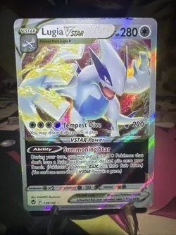 Lugia VSTAR 139/195 Pokemon Sword & Shield Silver Tempest Ultra Rare NM Holo - Image 1