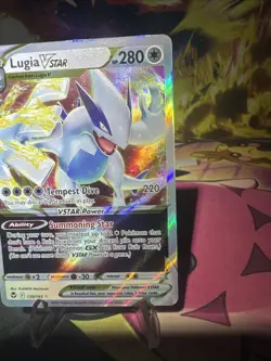 Lugia VSTAR 139/195 Pokemon Sword & Shield Silver Tempest Ultra Rare NM Holo - Image 2