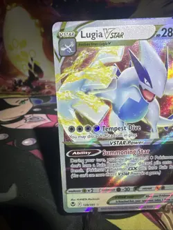 Lugia VSTAR 139/195 Pokemon Sword & Shield Silver Tempest Ultra Rare NM Holo - Image 3