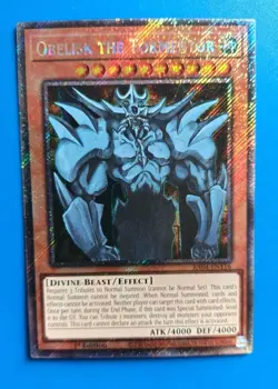 Near Mint Yugioh Obelisk the Tormentor RA04-EN116 Platinum Secret Rare - Image 1
