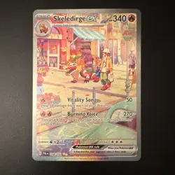 Pokemon Skeledirge ex 258/193 Sv02 Paldea Evolved Special Illustration Rare Holo - Image 2