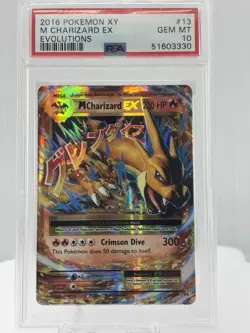 2016 Pokemon XY M Charizard EX Evolutions Gem Mint PSA 10 - Image 1