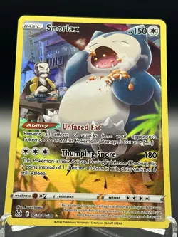 Pokemon TCG Snorlax Trainer Gallery TG10/TG30 Lost Origin Holo Ultra Rare - Image 1