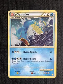 Pokemon Gyarados Holo Card - 4/123 - HeartGold SoulSilver - LP - Image 1