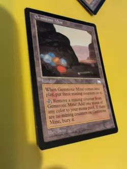 Gemstone Mine. Rare Land Old Vintage. Weatherlight Magic the Gathering Card. - Image 3