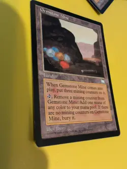 Gemstone Mine. Rare Land Old Vintage. Weatherlight Magic the Gathering Card. - Image 4