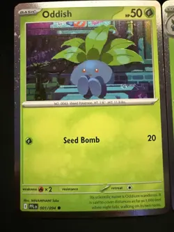 Oddish Gloom Vileplume Cosmos Holo Promo 3 Card Lot Phantasmal Flames NM - Image 2