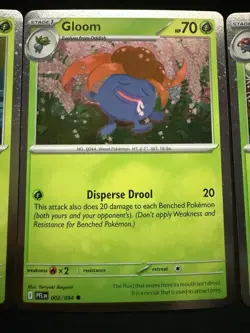 Oddish Gloom Vileplume Cosmos Holo Promo 3 Card Lot Phantasmal Flames NM - Image 3