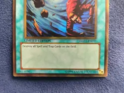 Moderately Played Yugioh Heavy Storm GLD1-EN031 Gold Rare Yugioh - Image 3