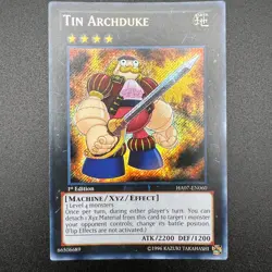 YuGiOh Tin Archduke HA07-EN060 Secret Rare 1st Edition NM - Image 1