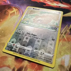 Bidoof (Peelable Ditto) Common Reverse Holo 2022 Pokemon GO 059/078 NM - Image 2