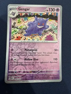 Pokemon 151 Reverse Holofoil Gengar Haunter Ghastly Lot - Image 1