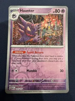 Pokemon 151 Reverse Holofoil Gengar Haunter Ghastly Lot - Image 3