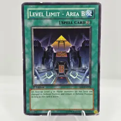 Yu-Gi-Oh Level Limit - Area B SD3-EN024 1st Blaze of Destruction Str. Deck 3 HP - Image 1