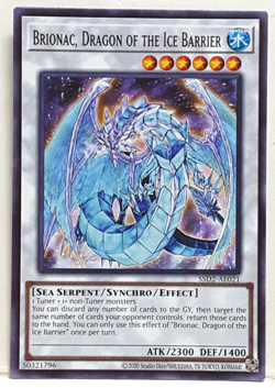 Yugioh Asian-English Brionac, Dragon of the Ice Barrier SSD2-AE021 Common - Image 1