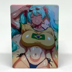 Hatsune Miku Goddess Anime Waifu ACG Foil Card - Image 1