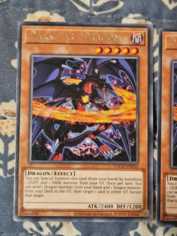 Darkflare Dragon x 3 TOCH-EN032 - Rare - 1st Edition YuGiOh - Image 2
