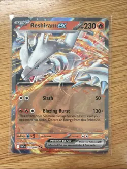 Pokemon TCG Reshiram EX Double Rare Holo White Flare Card 020/086 - Image 1