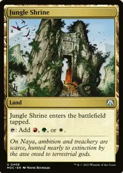 X 1 Jungle Shrine NM-M MOC 408 MTG Magic The Gathering - Image 1