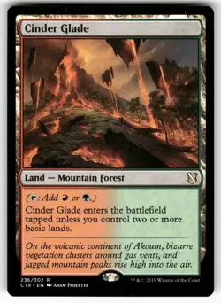 Cinder Glade 236 Rare Commander 2019 Magic: The Gathering Near Mint - Image 1
