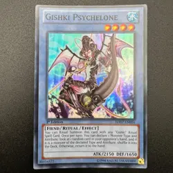 YuGiOh Gishki Psychelone HA07-EN056 Super Rare 1st Edition NM - Image 1