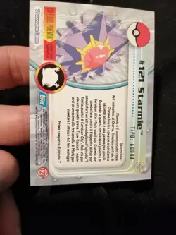 Carta Pokemon Topps Starmie #121 Rainbow Holo Foil Ita NM - Image 3