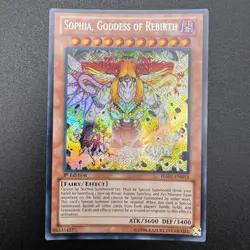 YuGiOh Sophia, Goddess of Rebirth HA07-EN055 Secret Rare 1st Edition NM - Image 1