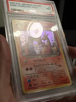 1997 Pokemon Japanese Rocket #6 Dark Charizard PSA 9 - Image 3