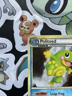 Pokemon Unleashed Politoed Card 7/95 Holo Rare - Image 2