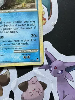 Pokemon Unleashed Politoed Card 7/95 Holo Rare - Image 4