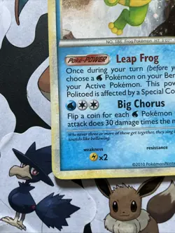 Pokemon Unleashed Politoed Card 7/95 Holo Rare - Image 5