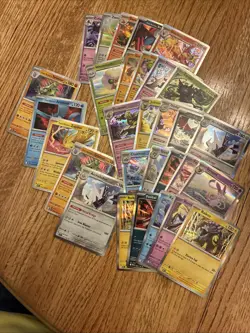 Pokemon Lot Of 30 Rares From Scarlet And Violet To mega Cosmos Holo EX - Image 1