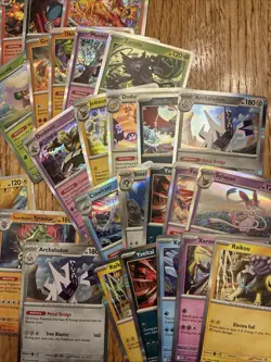 Pokemon Lot Of 30 Rares From Scarlet And Violet To mega Cosmos Holo EX - Image 4