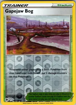Gapejaw Bog 142/189 Reverse Holo UC Astral Radiance NM Pokemon TCG - Image 1