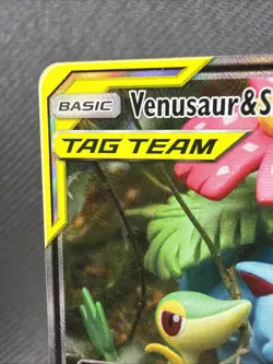 Pokemon Venusaur & Snivy GX SM229 Sun & Moon Promo TAG TEAM Holo NM - Image 2