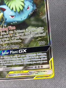 Pokemon Venusaur & Snivy GX SM229 Sun & Moon Promo TAG TEAM Holo NM - Image 4