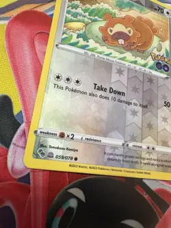 Bidoof (Peelable Ditto) 059/078 Pokemon GO Reverse Holo Rare - Image 2