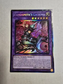 Yugioh! 1x Fiendsmith's Lacrima RA05-EN038 Collector's Rare 1st Ed NM - Image 1