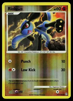Pokemon Card - Riolu Legends Awakened 117/146 Reverse Holo Common - Image 1