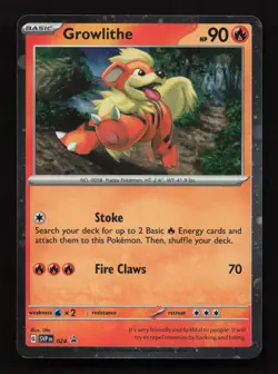 Growlithe 024 Promo SV: Scarlet & Violet Promo Cards NM 2023 - Image 1