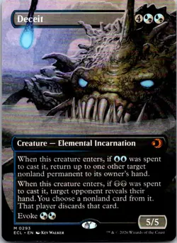 Deceit (Borderless) M Lorwyn Eclipsed 293 NM - Image 1