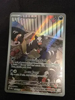 Houndour 204/197 Illustration Rare Obsidian Flames Pokemon Holo NM/M - Image 1