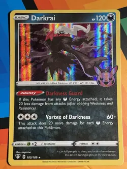 Pokemon TCG Darkrai Promo (Trick or Trade Halloween) 105/189 NM x1 - Image 1