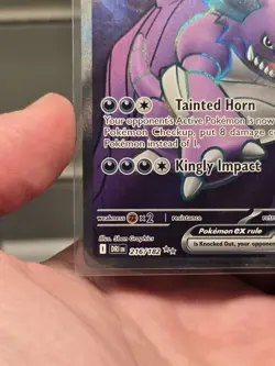 2025 Pokemon Destined Rivals Team Rocket's Nidoking EX Holo Full Art #216/182 UR - Image 5