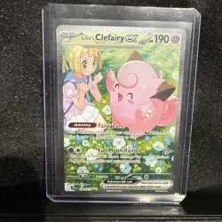 Lillie's Clefairy Ex SIR Pokemon Holo Journey Together 184/159 Near Mint - Image 1