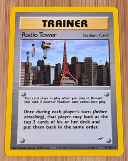 Radio Tower # 95/105 (Radio Turm) Rare Neo Destiny 2001 Pokemon EN Mint Vintage - Image 1